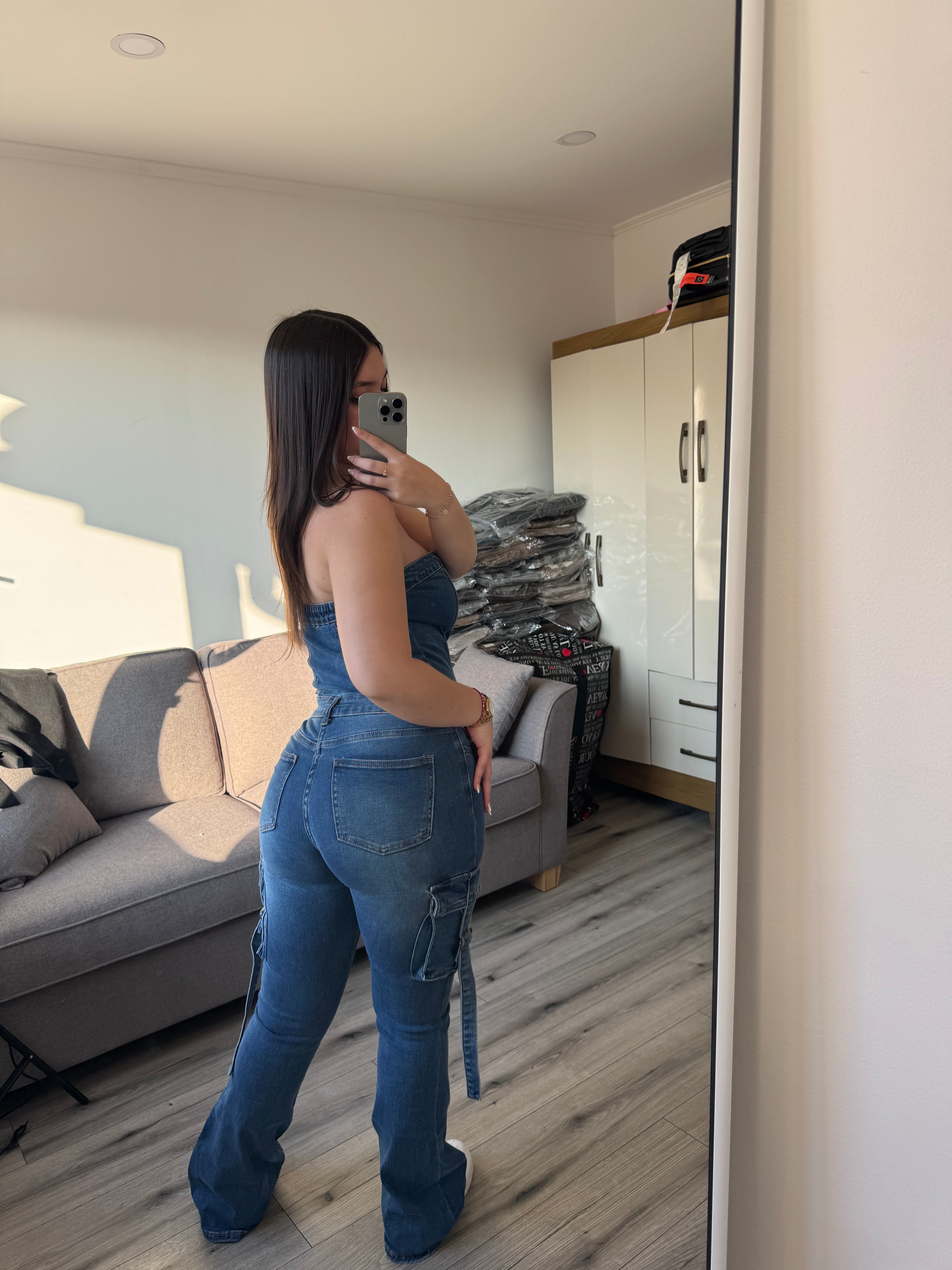 Enterito denim azul