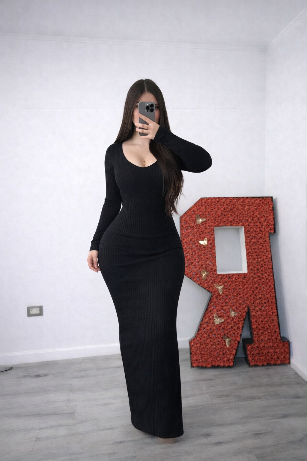 VESTIDO LANILLA ESCOTADO