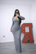 VESTIDO LANILLA ESCOTADO