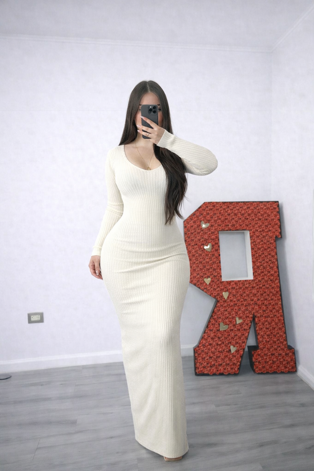 VESTIDO LANILLA ESCOTADO
