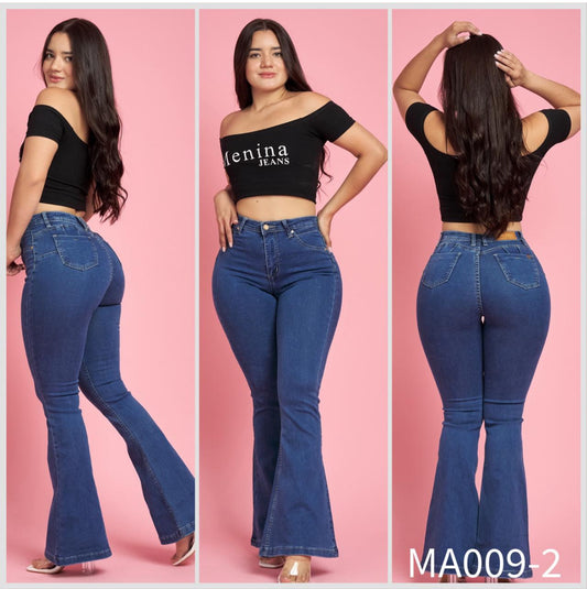 JEANS FLARE AZUL